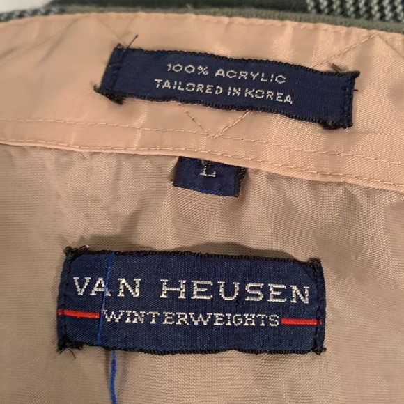 Vintage Van Heusen Plaid Winter Weight Size Large - Picture 5 of 7